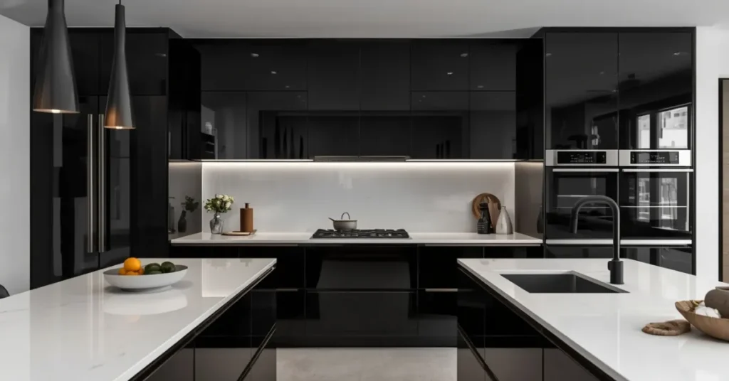 Classic Black Cabinets for a Timeless Contrast