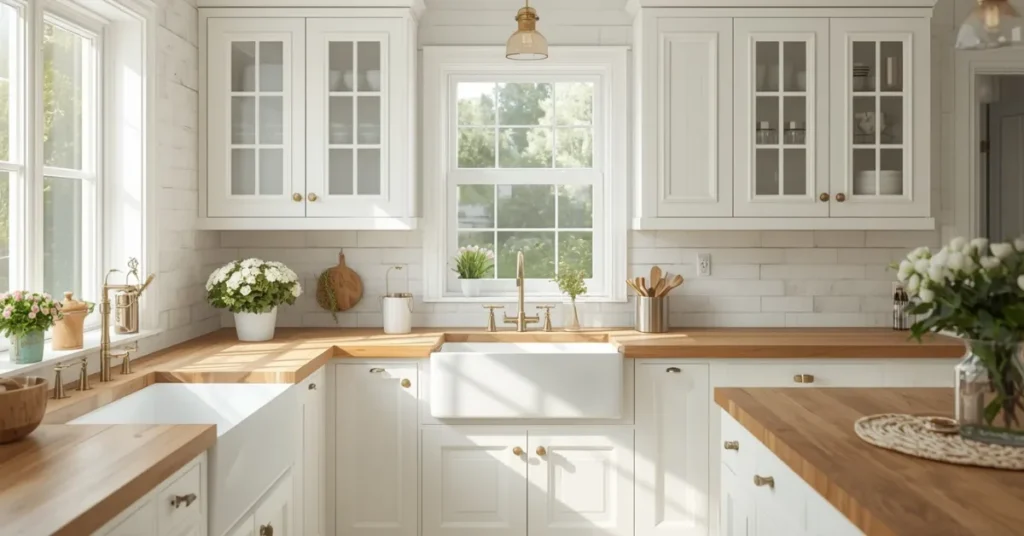 Classic White Cottage Kitchen