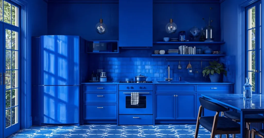 Color-Drenched Kitchen Design