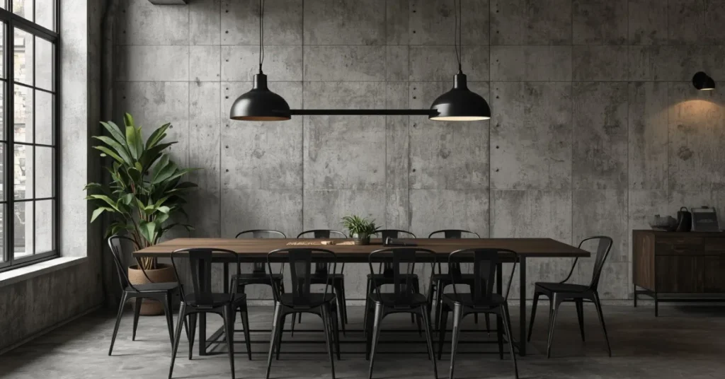 Concrete Industrial Wall Look