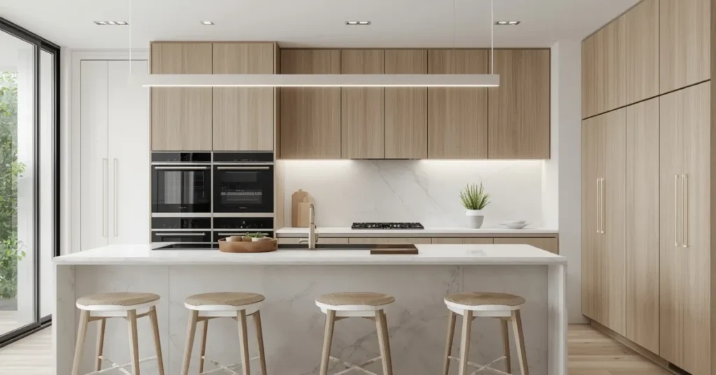 Contemporary White Oak Kitchen