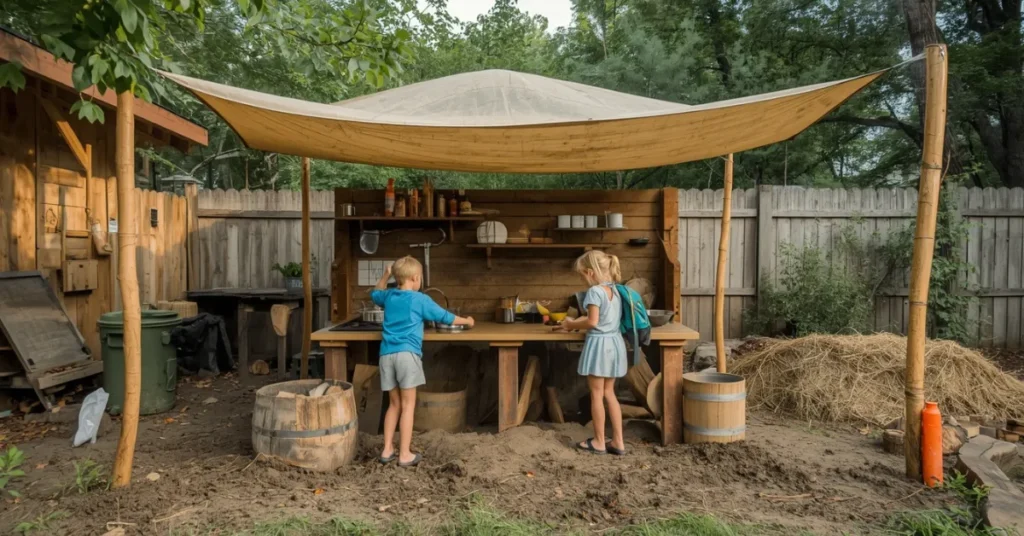 Covered Canopy Mud Kitchen
