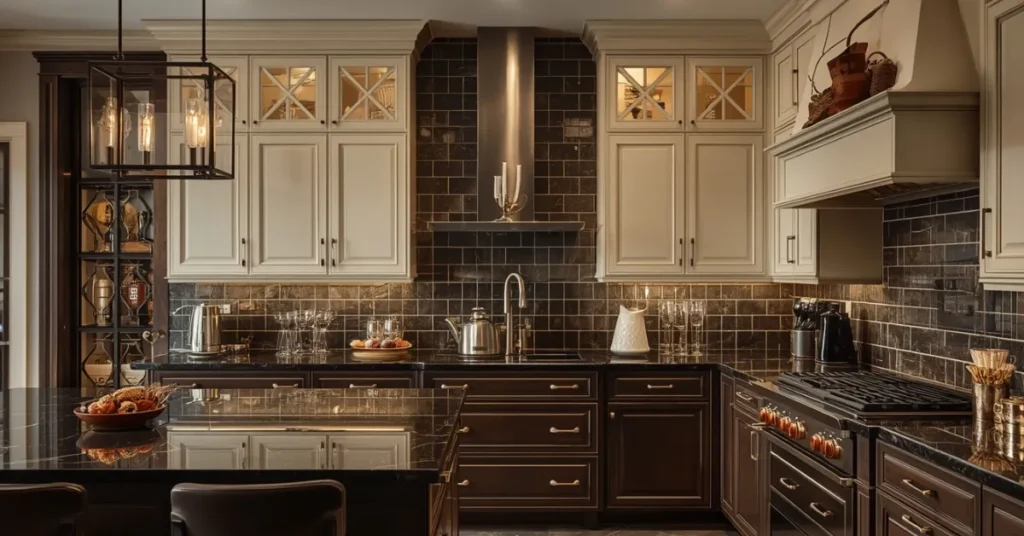 Creamy White and Rich Espresso Brown