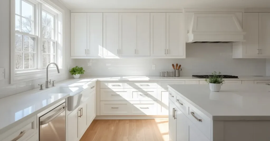 Crisp White Cabinets That Always Look Clean