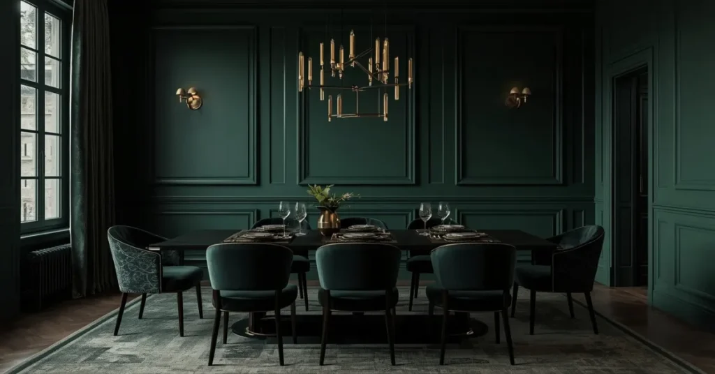 Dark Green Moody Luxury