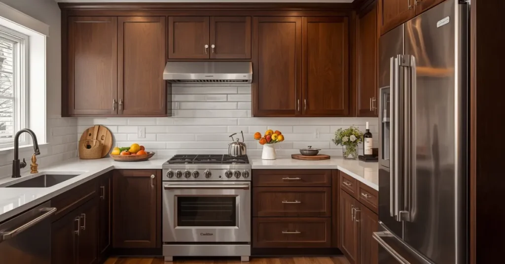 Dark Shaker-Style Cabinets