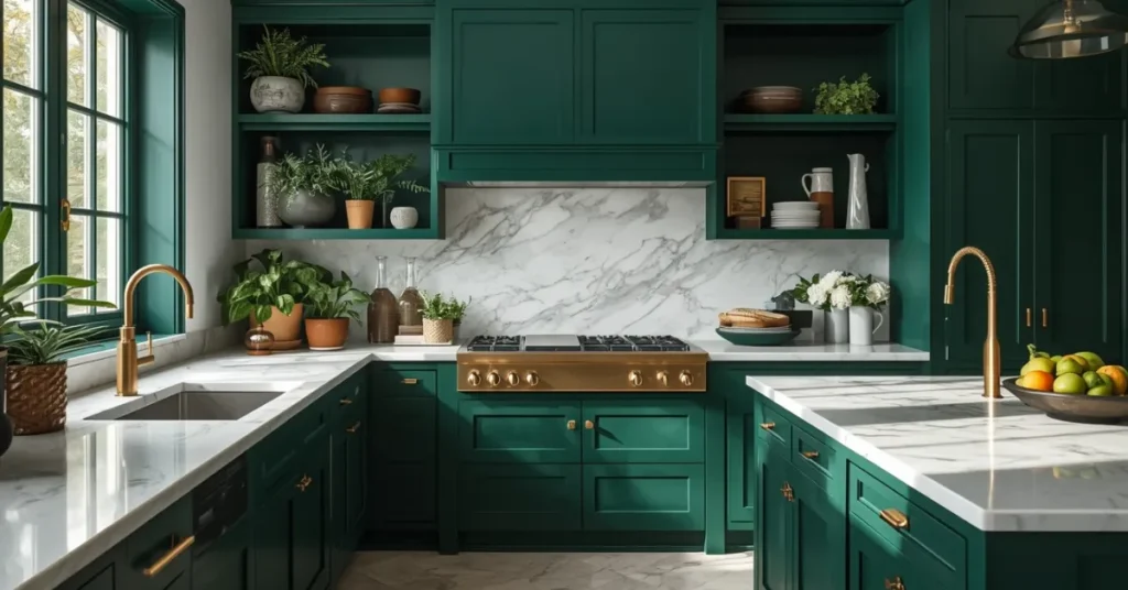 Deep Emerald Green with Modern Hardware