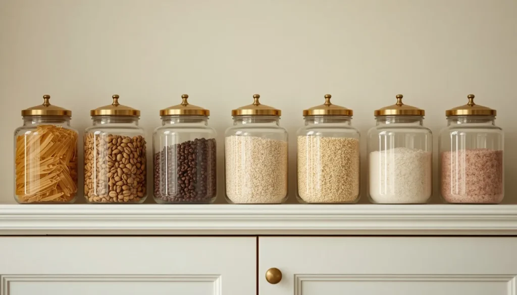  Display a Set of Matching Apothecary Jars