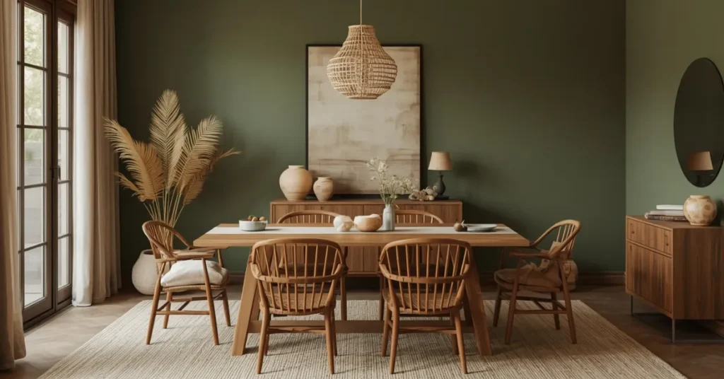  Earthy Green and Beige Palette