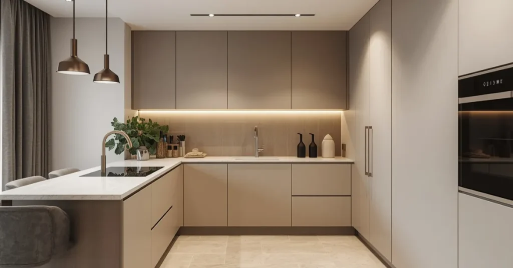 Elegant European-Inspired Kitchenette