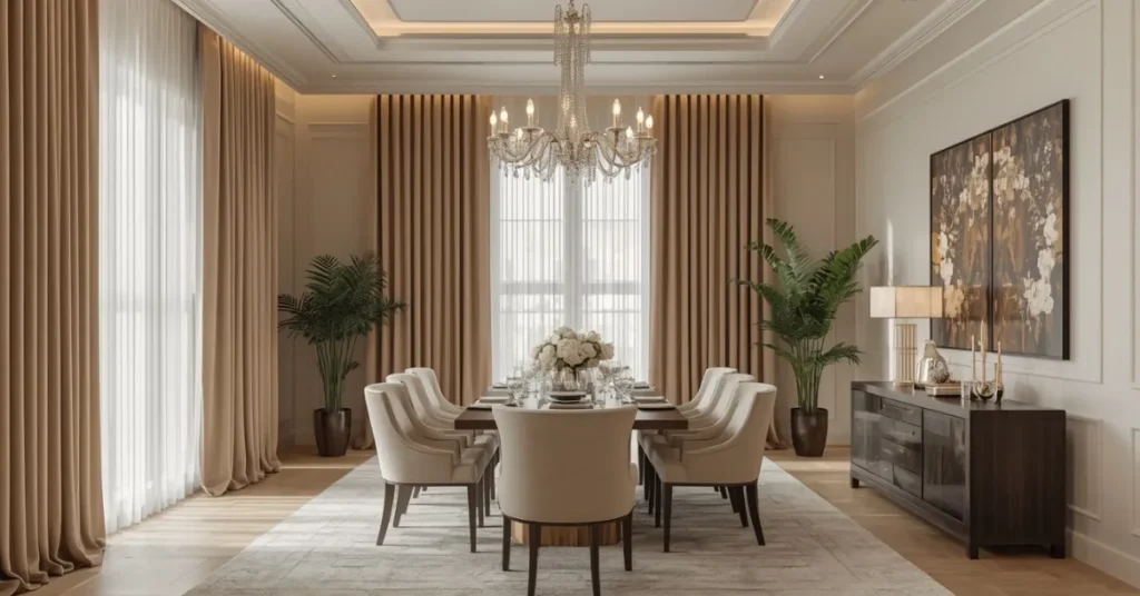 Elegant Floor-to-Ceiling Drapes