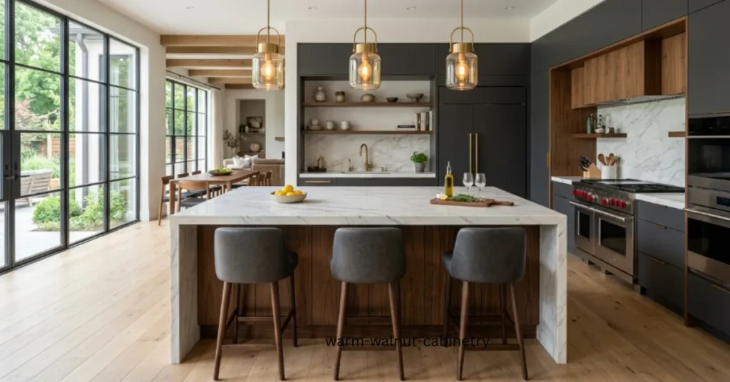 Elegant Kitchen Island Focus