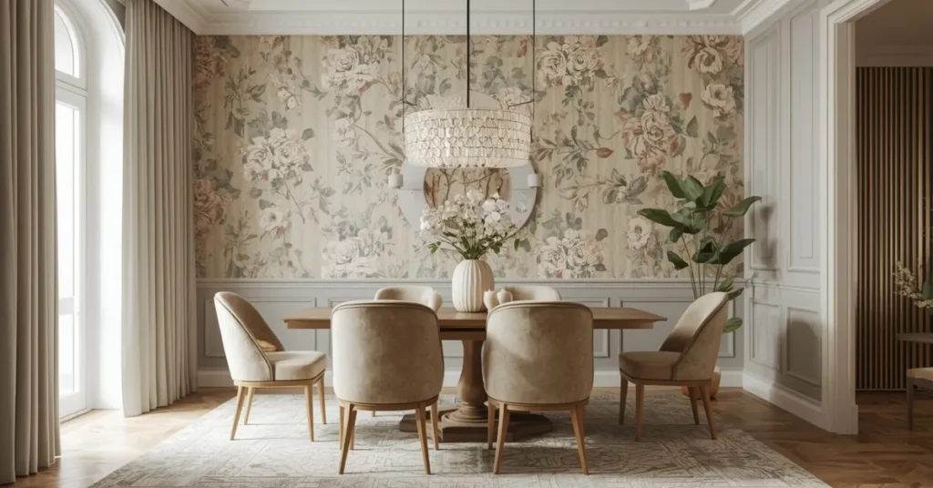 Elegant Wallpaper Feature Wall