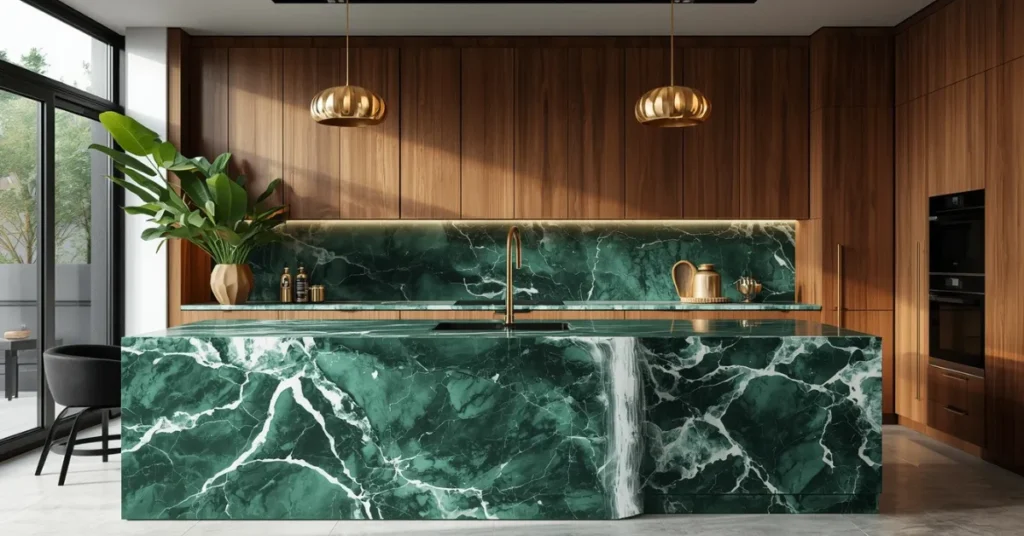 Emerald Green Marble Elegance