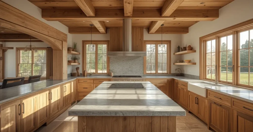 Exposed Wood Beams