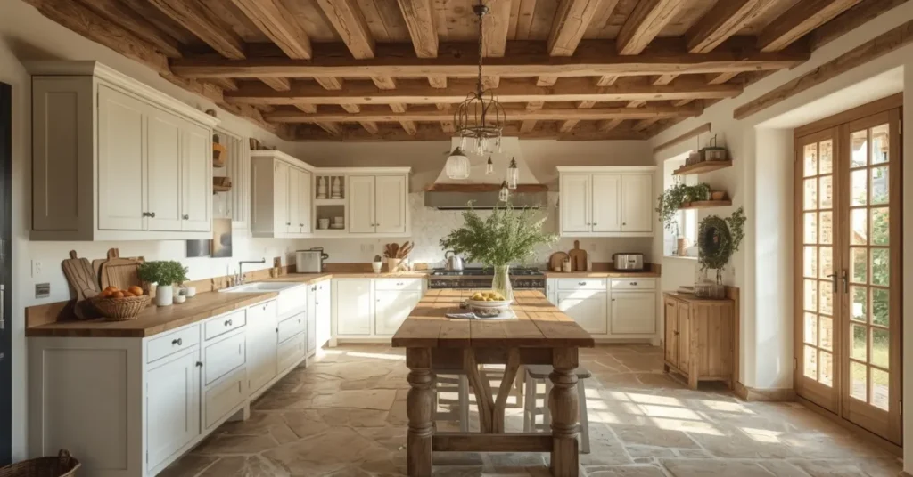 Exposed Wooden Beams