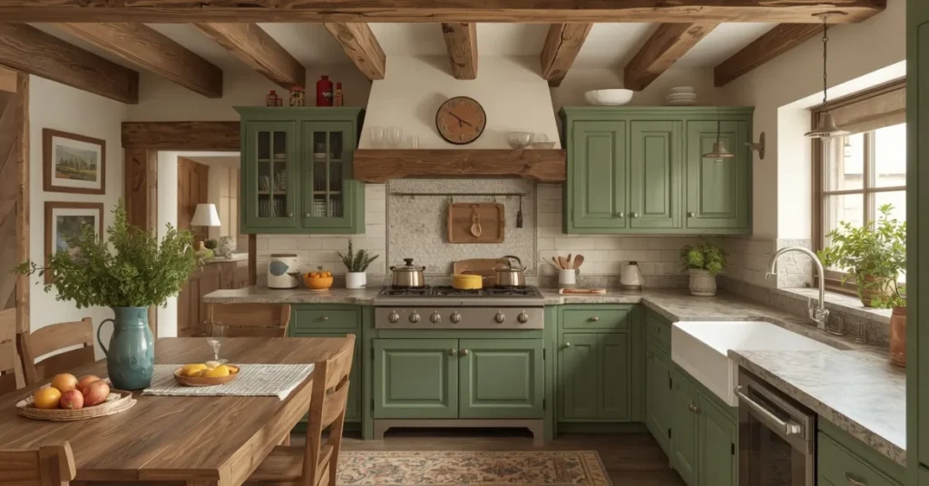 Farmhouse Green Kitchen Ideas