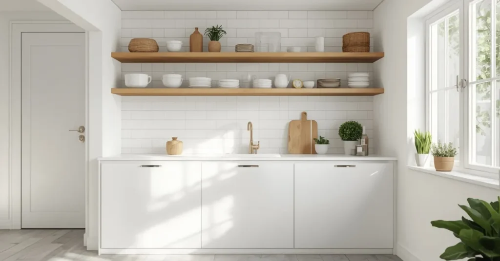 Floating Shelf Kitchenette