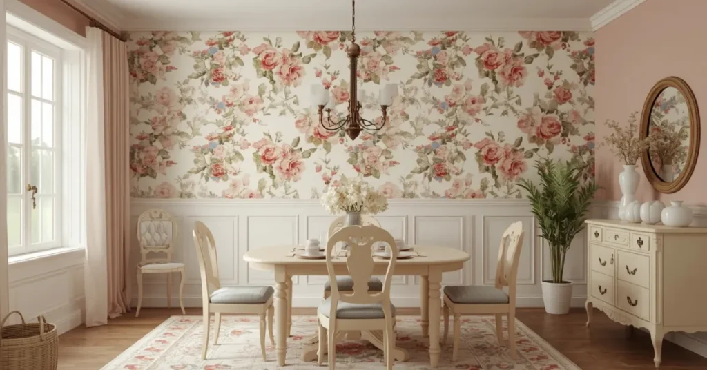 floral-wallpaper-accent-wall