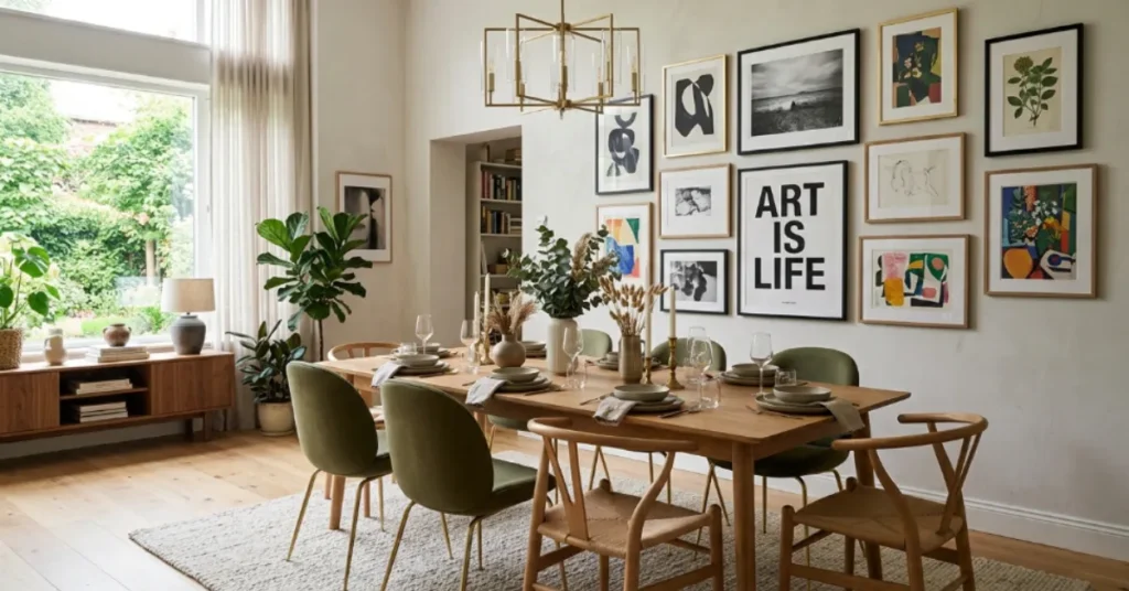 Gallery Wall Dining Space