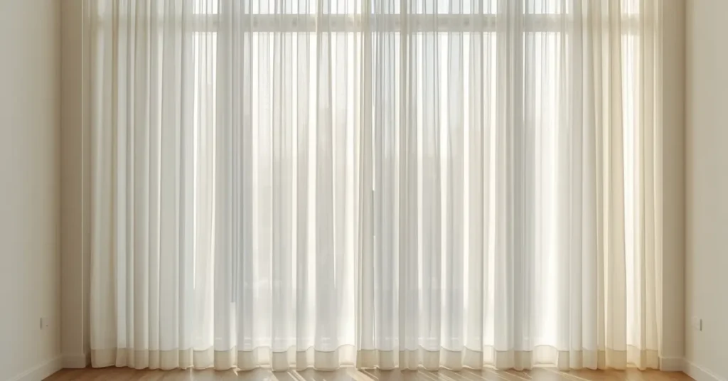  Hang Curtains or Sheer Fabric for Softness