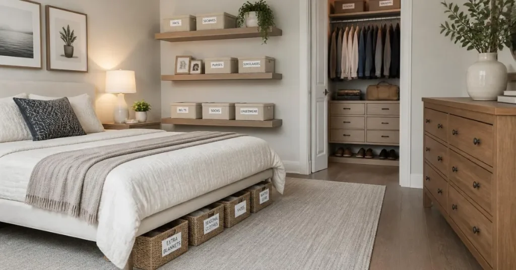  Incorporate Smart Storage Solutions to Keep Your Bedroom Clutter-Free