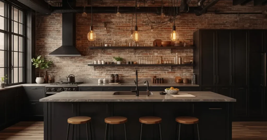 Industrial Moody Kitchen