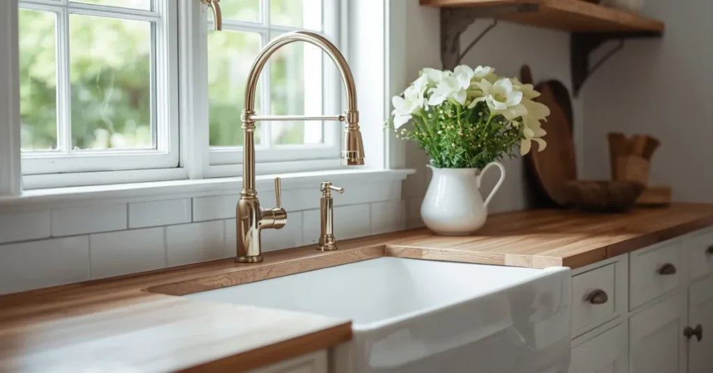 Install a Farmhouse Sink