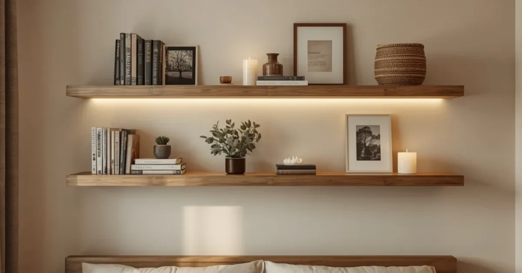 Install Floating Shelves for Storage and Style