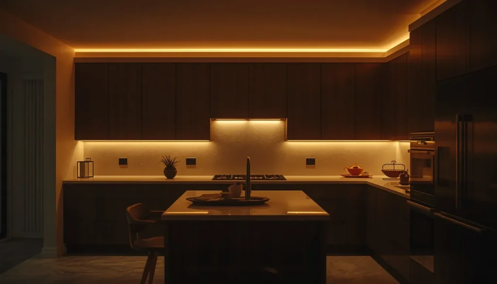 Install Rope Lighting for Ambient Uplighting