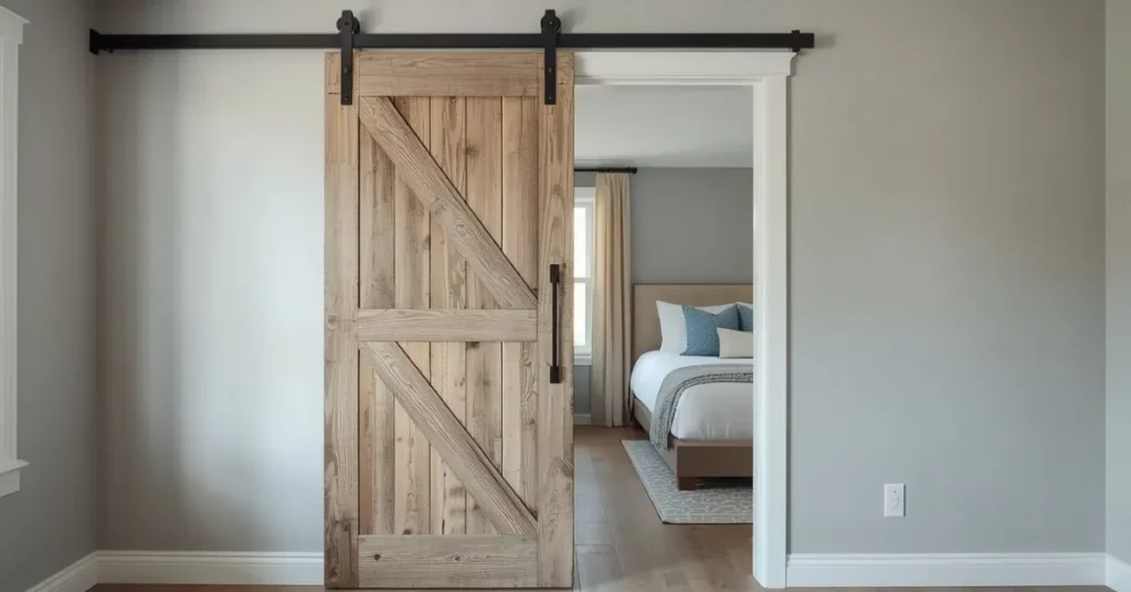  Install Sliding Barn Doors Instead of Swing Doors