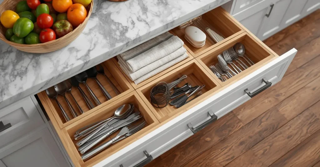 Kitchen Island with Drawers for Easy Organization