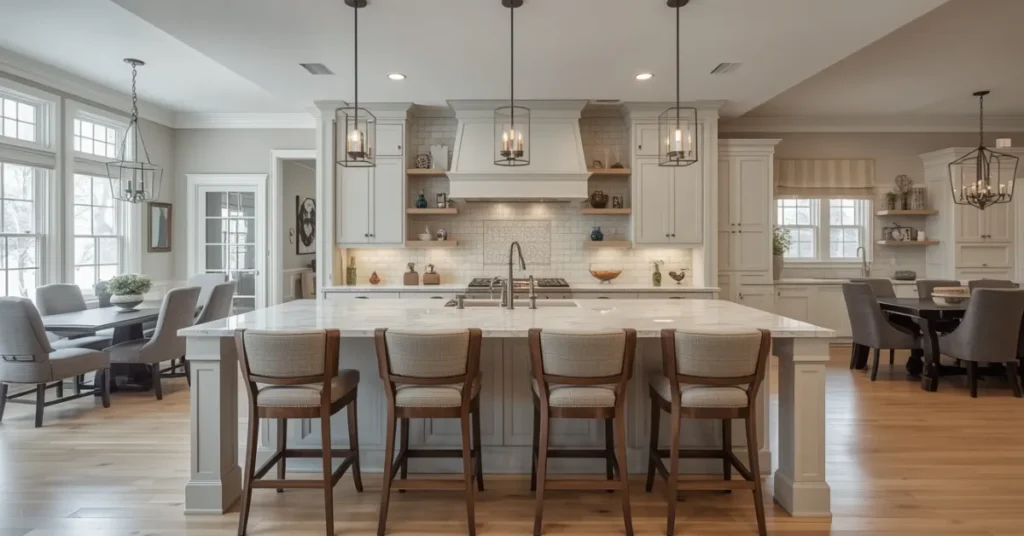 Kitchen Island with Seating for Four or More