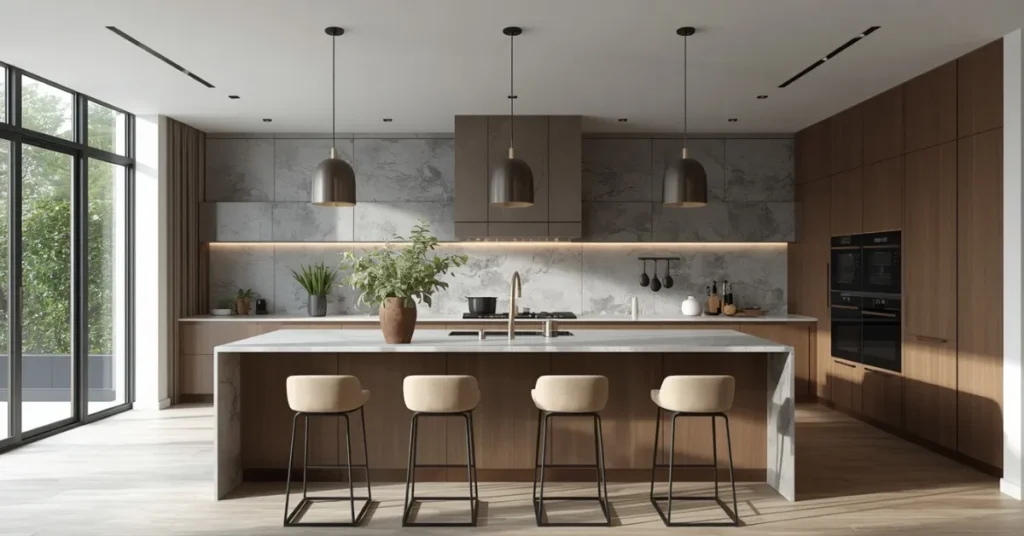  Kitchen with Island Centerpiece