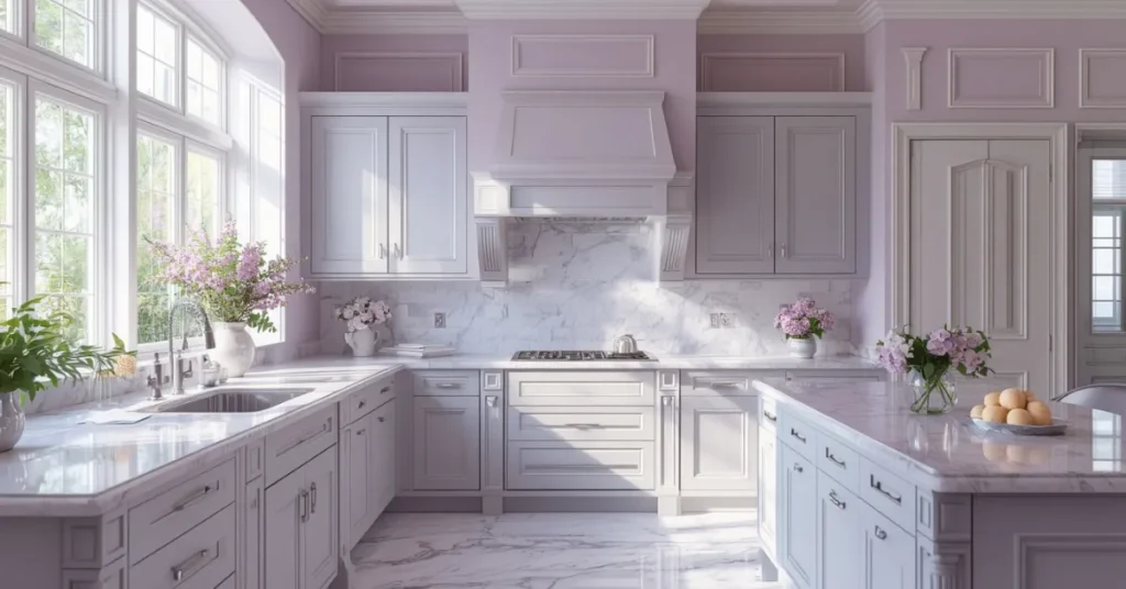 Lavender Marble Dream Kitchen