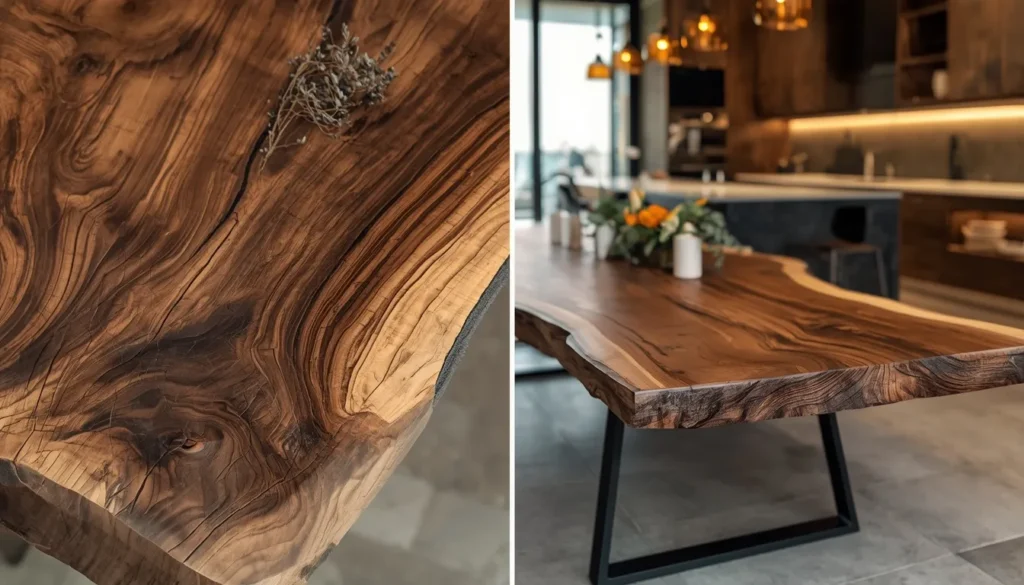 Live-Edge Wood Table