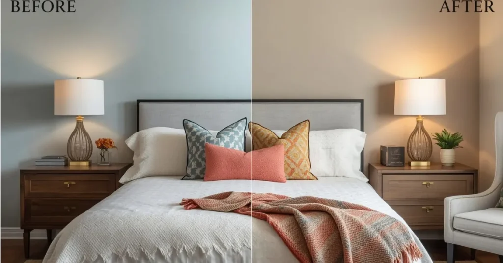  Low-Budget Bedroom Refresh with Paint and Textiles