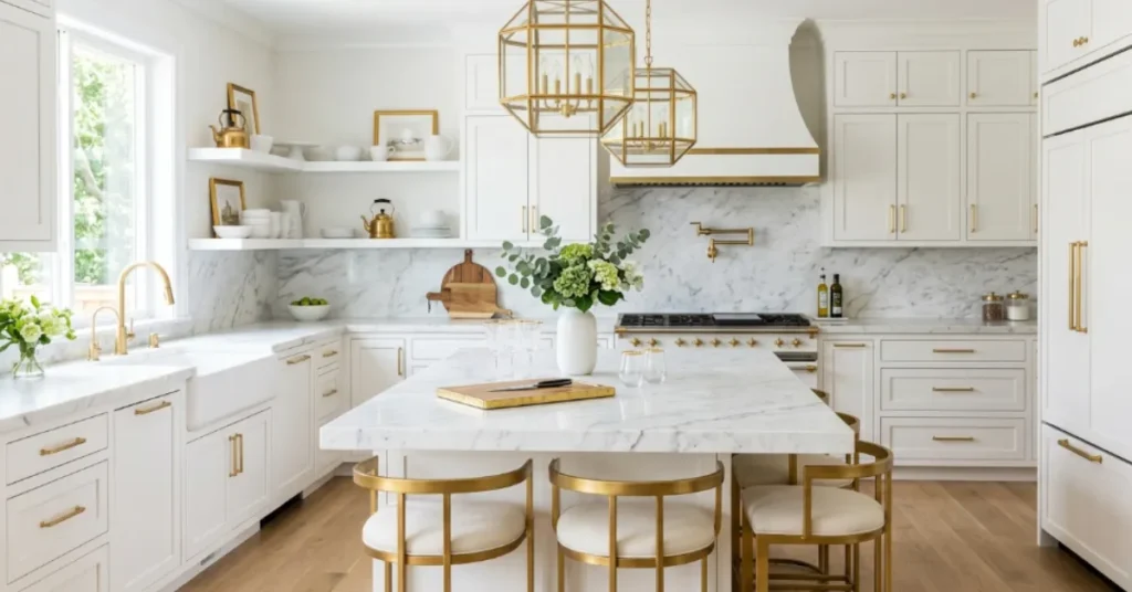  Luxury Gold Accent Kitchen