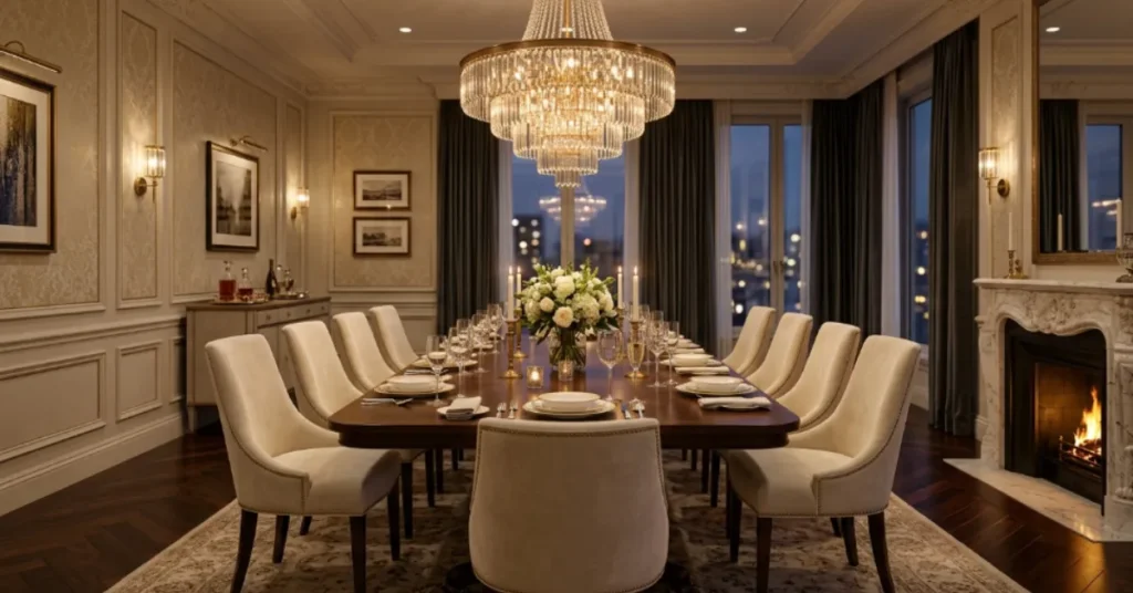 Luxury Hotel-Inspired Dining Room
