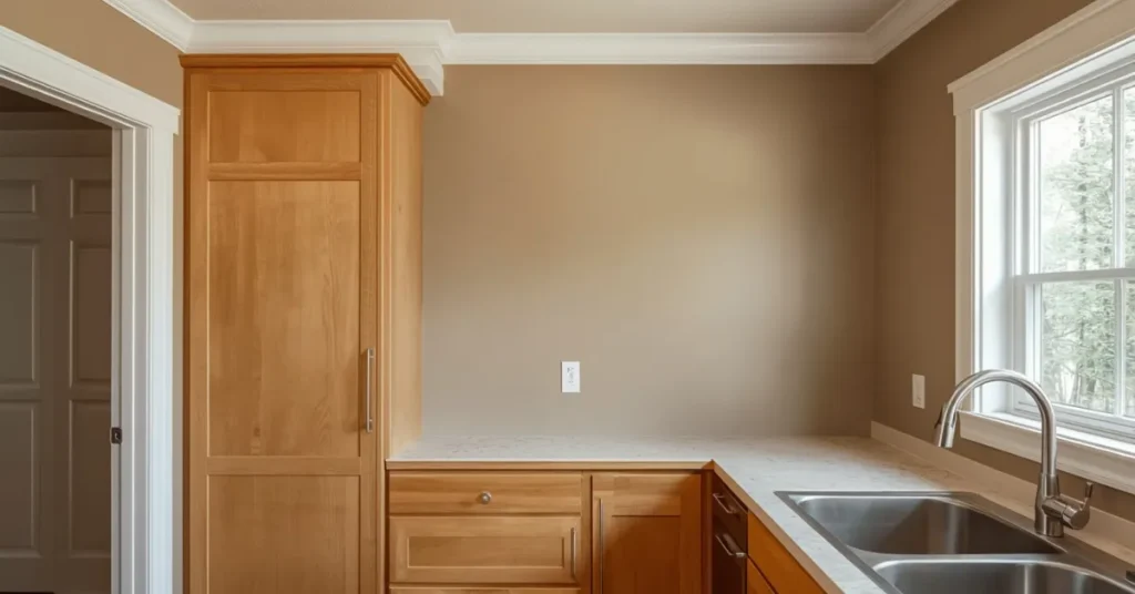  Maple Cabinets with Soft Gray Walls