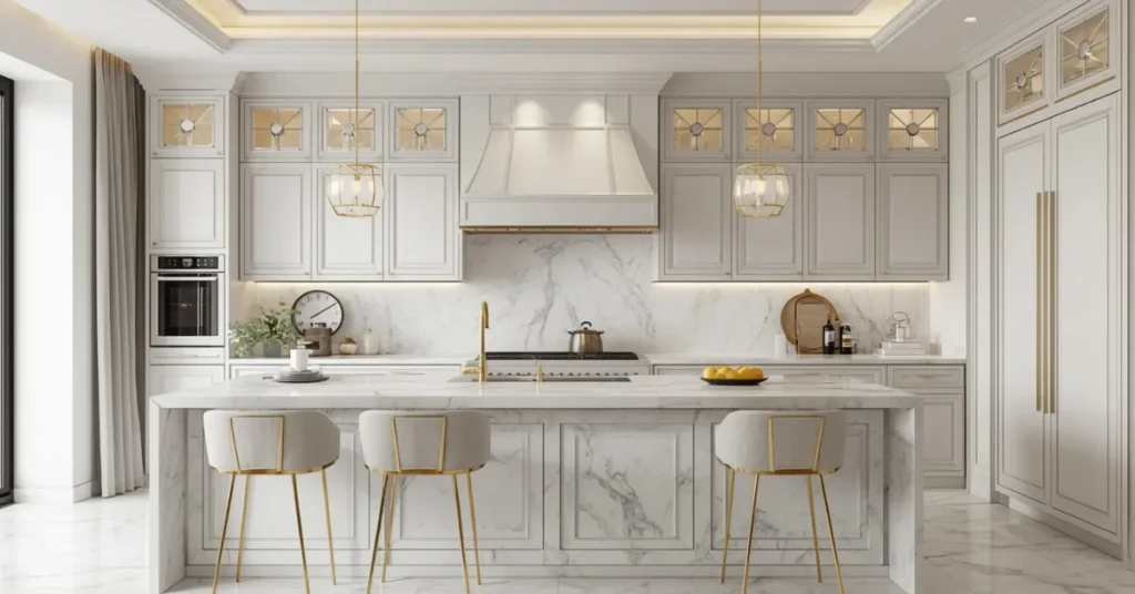 Marble Countertop Elegant Kitchen