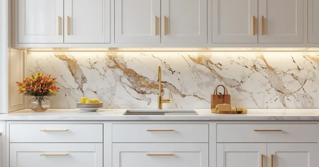 Marble Slab Luxury Look