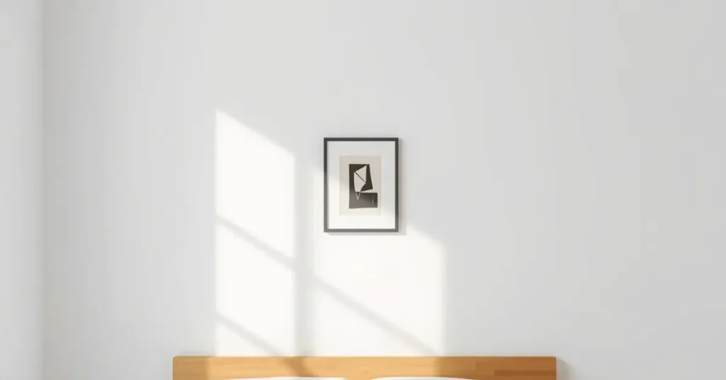 Minimalist Bedroom Wall Art Restraint