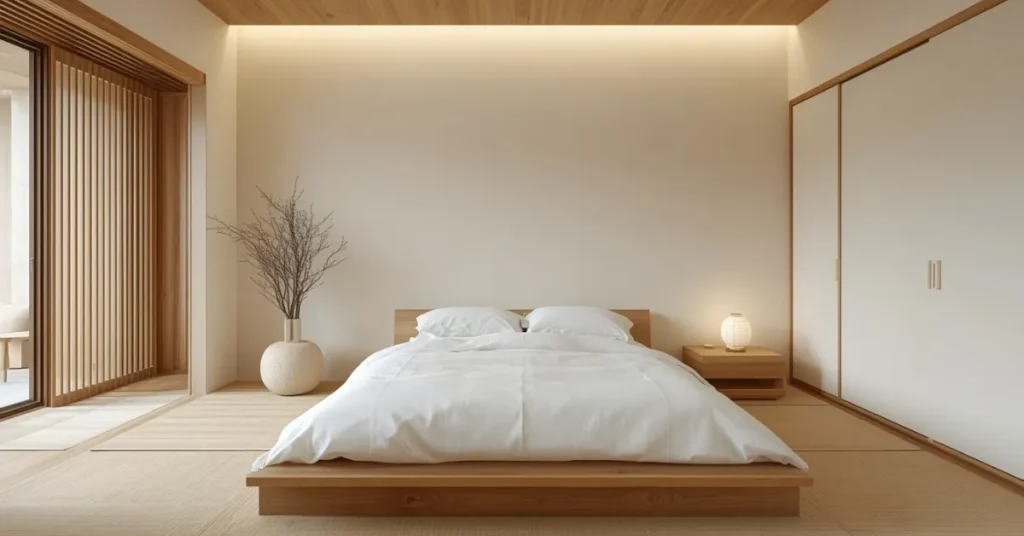 Minimalist Japanese-Inspired Bedroom