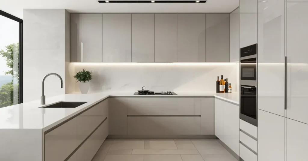 Minimalist Solid Color for Modern Kitchens