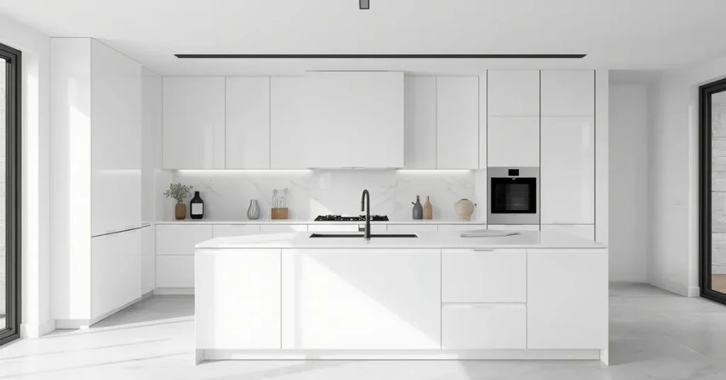 Minimalist White Kitchen