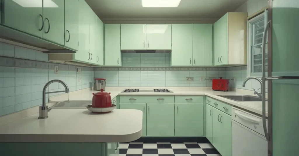 Mint Green for a Fresh, Retro Kitchen