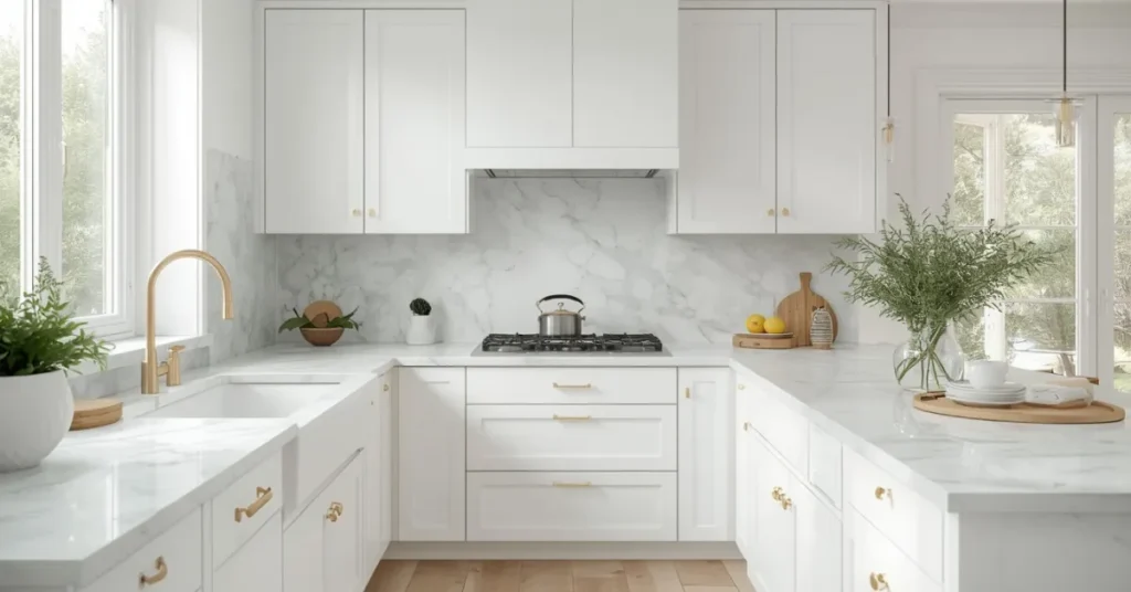  Mint Marble Refreshing Kitchen
