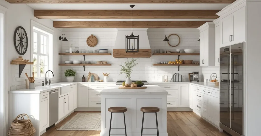 Modern Farmhouse White Kitchen