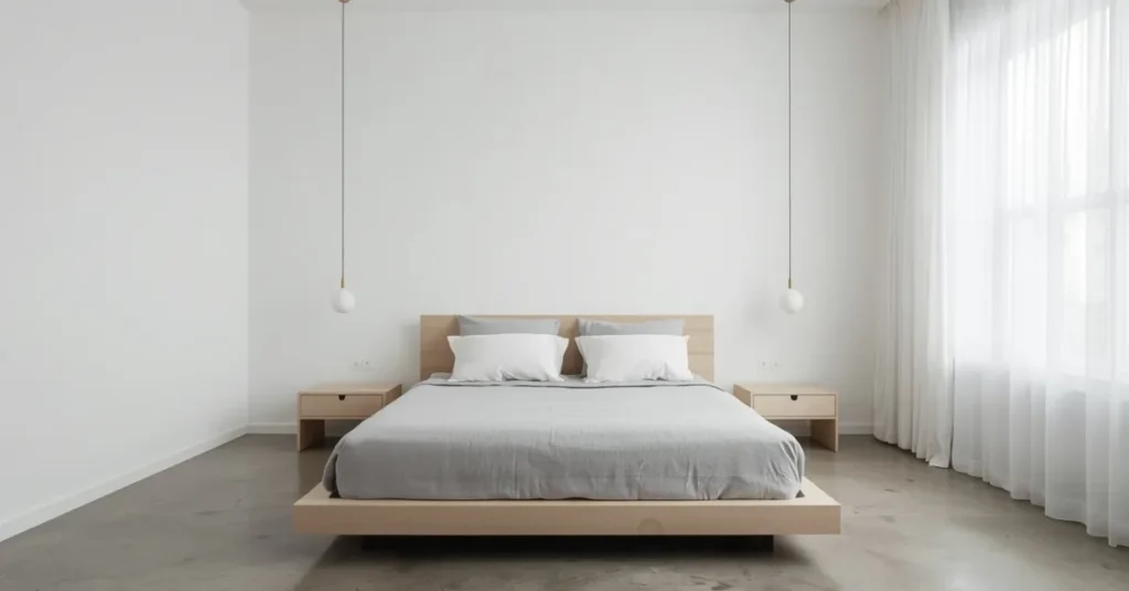 Modern Minimalist Bedroom With Clean Lines